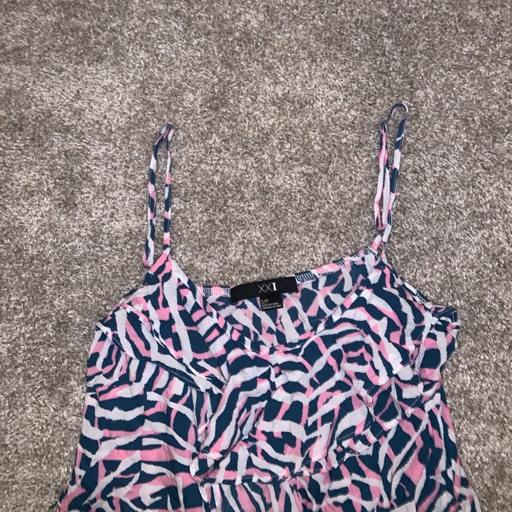 XXI Pink, Blue & White Blouse size S - Picture 5 of 7